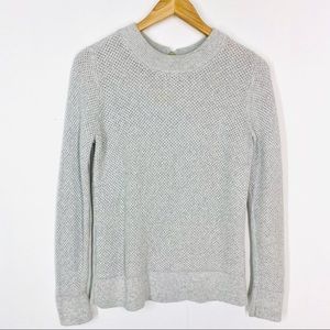 LOFT Knit Sweater Med Keyhole Back 100% Cotton🤍